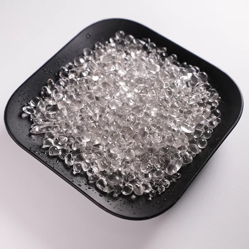 Faarweg Glaspärelen benotzt fir Klebstoff Steng an Dekoratioun