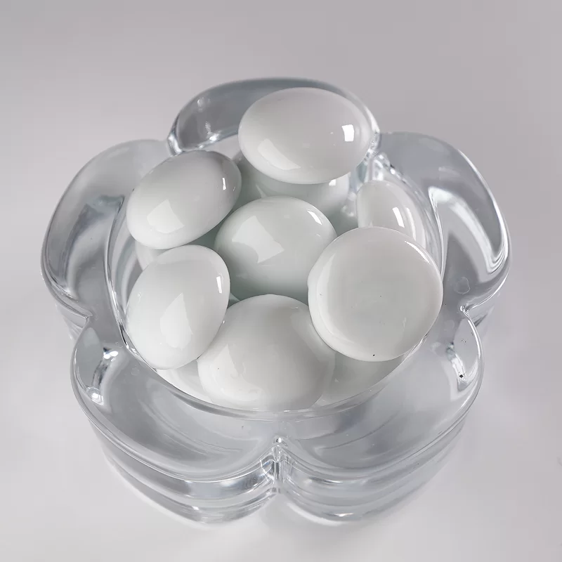 Glas Cashewnëss Stone, Glas flaach Perlen benotzt fir Dekoratioun