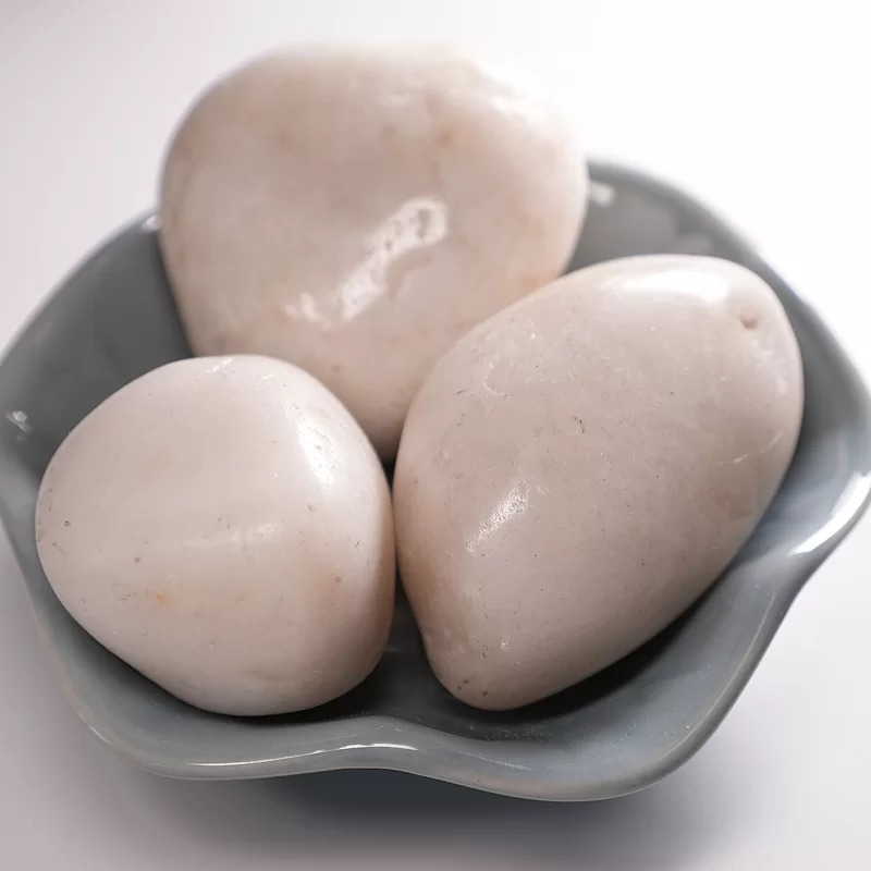 Natierlech faarweg / wäiss / schwaarz / giel Cobble Stones Fir Park Aménageieren