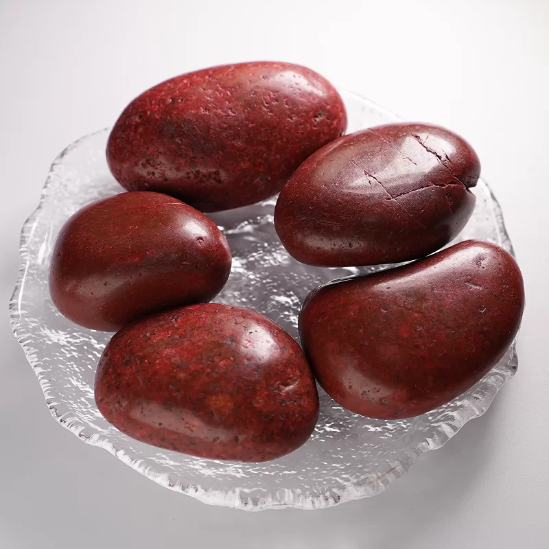 Natierlech faarweg / wäiss / schwaarz / giel Cobble Stones Fir Park Aménageieren