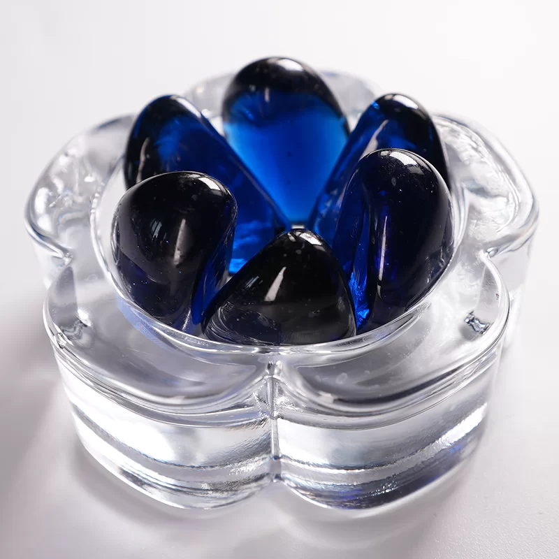 Glas Cashewnëss Stone, Glas flaach Perlen benotzt fir Dekoratioun