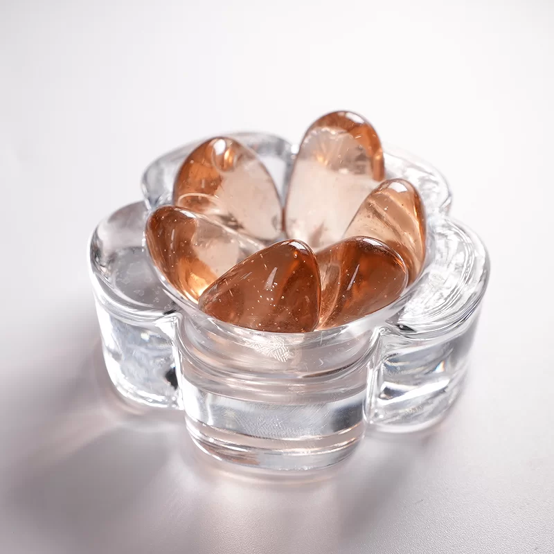 Faarweg Glaspärelen benotzt fir Klebstoff Steng an Dekoratioun